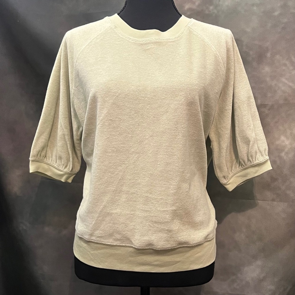 Rails Lia Julep Green Terrycloth Cotton Polyester Blend Pullover Top Size Medium - Picture 2 of 8